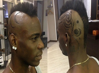 'Ngua chung' Balotelli khoe toc sieu di chao nam moi hinh anh