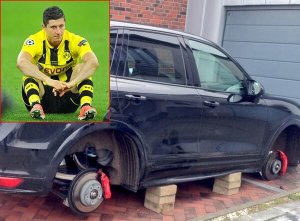 Sieu xe cua Lewandowski bi trom 4 banh hinh anh