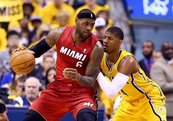 Chung ket NBA 2014 mien Dong (G1): Pacers 107-96 Heat hinh anh