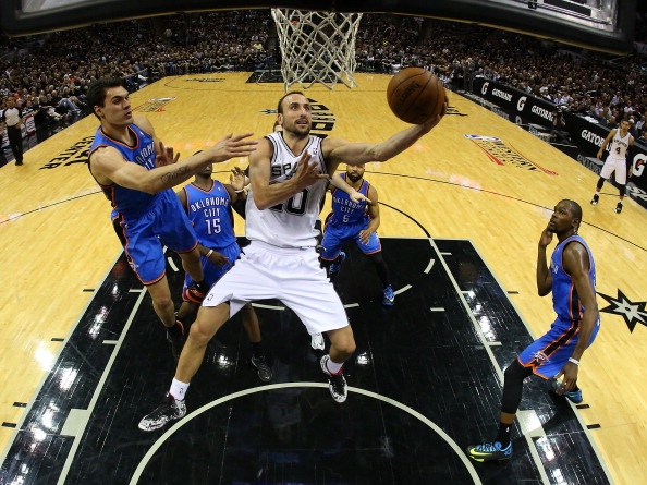 Chung ket NBA 2014 mien Tay (G1): Spurs 122-105 Thunder hinh anh