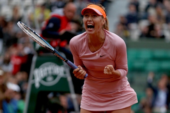 Sharapova nguoc dong vao tu ket Roland Garros hinh anh