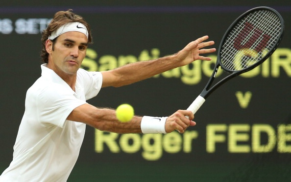 Vong 3 Wimbledon 2014: Federer 3-0 Giraldo hinh anh