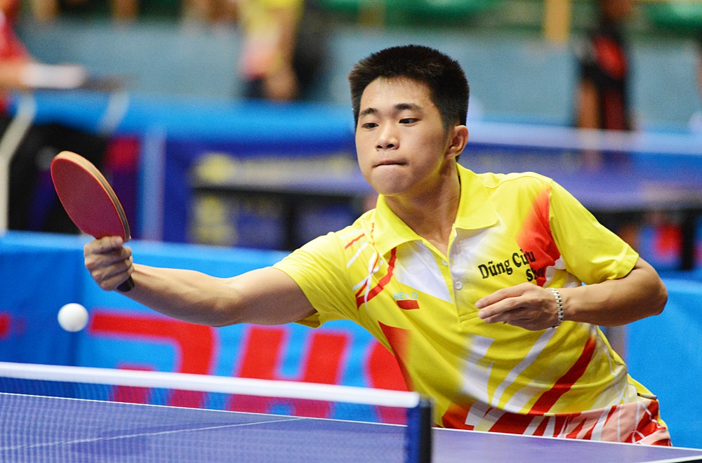 Nguyễn Đức Tuân (Hải Dương) hiện đang là đương kim vô địch bóng bàn trẻ quốc gia. VĐV nằm trong danh sách đội tuyển quốc gia đã có 3 chiến thắng tuyệt đối trong ngày hôm qua