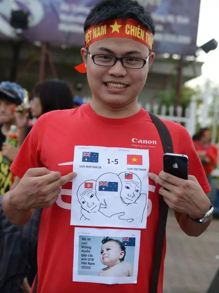 Cổ động viên dự đoán U19 Việt Nam tiếp tục thắng U19 Australia 5-1.
