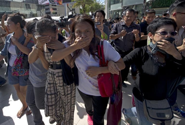 Thai Lan dep phong trao nhay flashmob cua nguoi bieu tinh hinh anh
