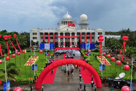 Trung Quoc xay truong hoc phi phap o Hoang Sa hinh anh