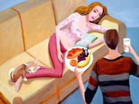 Chong ke chuyen vo om nghen hinh anh