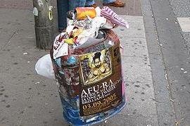 1/3 lượng thực phẩm trên thế giới nằm trong các thùng rác. Ảnh: CC