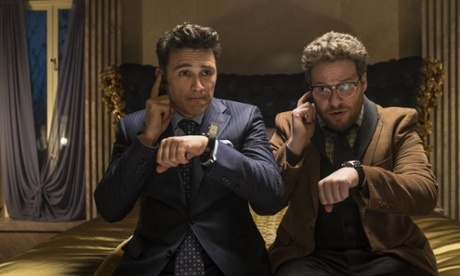 Hai diễn viên hài Seth Rogen và James Franco vào vai nhà báo ám sát Kim Jong Un. Ảnh: Guardian
