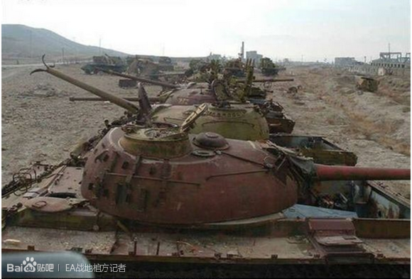 Nghĩa địa vũ khí đặt xe tăng Type-69 bán chạy nhất Trung Quốc ở Iraq. Ảnh: Chinaiiss