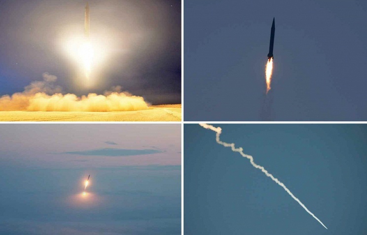 Từ cuối tháng 6 đến đầu tháng 7, Triều Tiên liên tục phóng thử nghiệm các tên lửa tầm ngắn. Ảnh: EPA