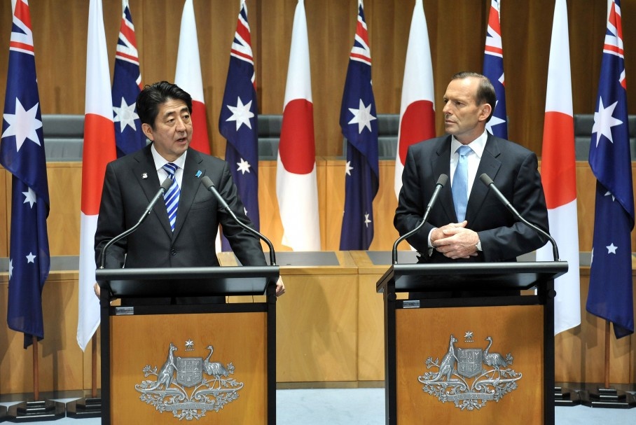 Trung Quốc không hài lòng khi Australia và Nhật Bản thắt chặt quan hệ. Ảnh: WP