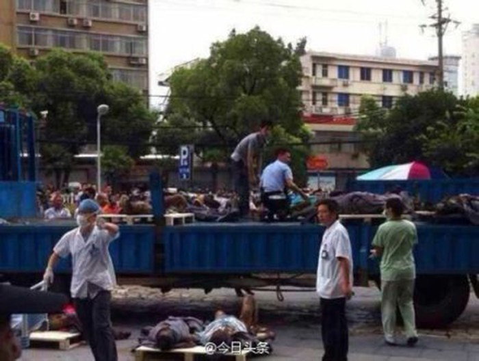 Hien truong vu no khien 65 nguoi chet o Trung Quoc hinh anh