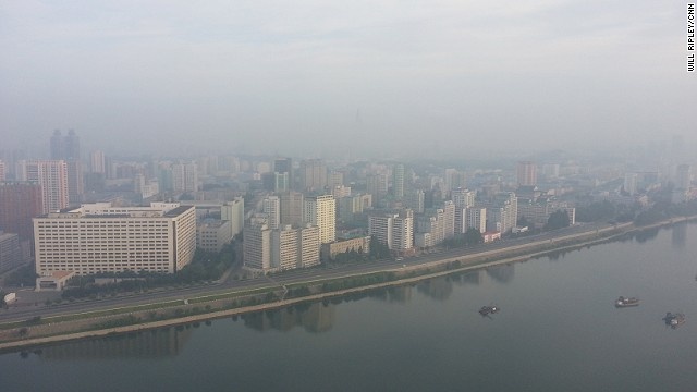 Quang cảnh Bình Nhưỡng vào buổi sáng nhìn từ trên cao.