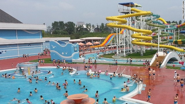 Theo lời của người dân Bình Nhưỡng, công viên nước Munsu tại thủ đô là một dự án tâm đắc của nhà lãnh đạo Kim Jong Un. 