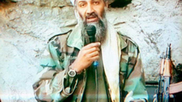 Đài truyền hình Al Jazeera phát sóng những lời cảnh báo của trùm khủng bố Osama bin Laden sẽ tấn công nước Mỹ. Ảnh: RT