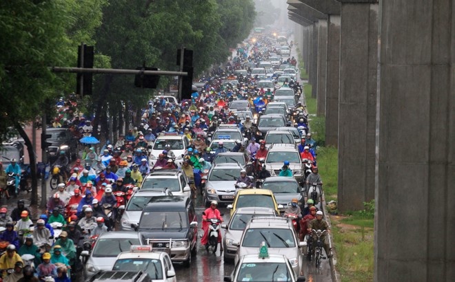 Ac mong giao thong Ha Noi len bao nuoc ngoai hinh anh
