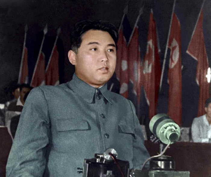 Chân dung cố lãnh tụ Triều Tiên Kim II Sung tham dự hội nghị vào tháng 9/1948.