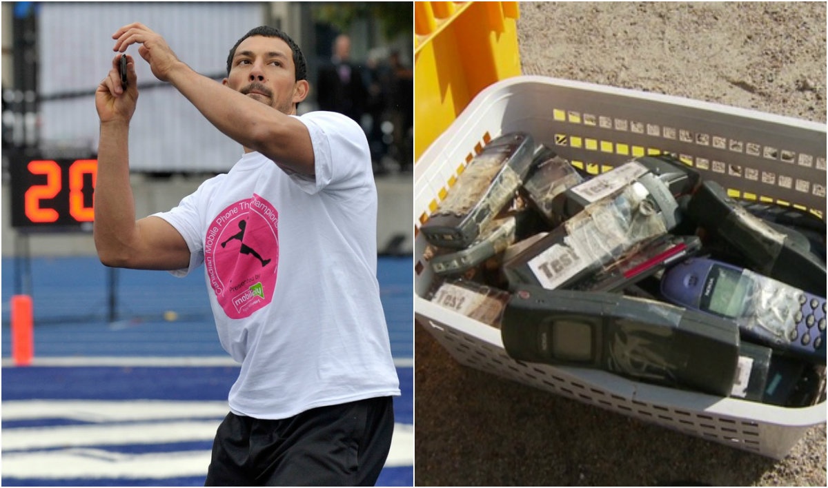 Chung kết cuộc thi ném điện thoại di động thường diển ra tại thị trấn Savonlinna,Phần Lan với sự tham gia của các thí sinh đến từ nhiều quốc gia. Ban tổ chức cuộc thi cho biết ném điện thoại là một môn thể thao hiện đại, mang tính giải trí và được kết hợp cùng với hoạt động tái chế những chiếc điện thoại đã hỏng. Kỷ lục về khoảng cách xa nhất là 110 m.   