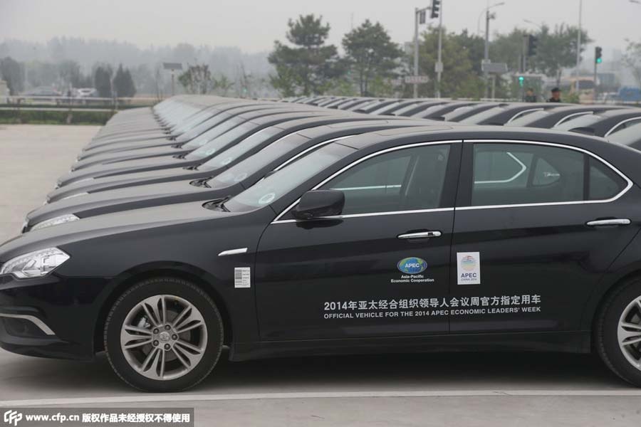 Những chiếc xe này sẽ là phương tiện chuyên chở chính thức các nguyên thủ và lãnh đạo quốc tế cấp cao dự sự kiện vào đầu tháng 11/2014 ở Bắc Kinh.