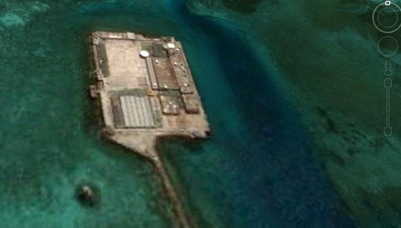 Trung Quoc bien Da Chu Thap thanh dao lon nhat Truong Sa hinh anh