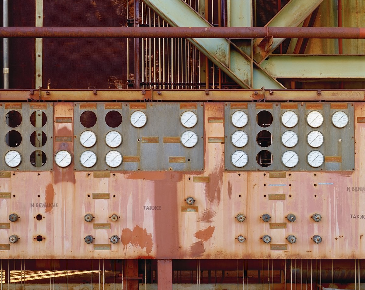 Thiết bị đo áp suất tên lửa Saturn V F1 được dùng để phóng các phi thuyền Apollo tại nhà máy Boeing ở Santa Susana, bang California.