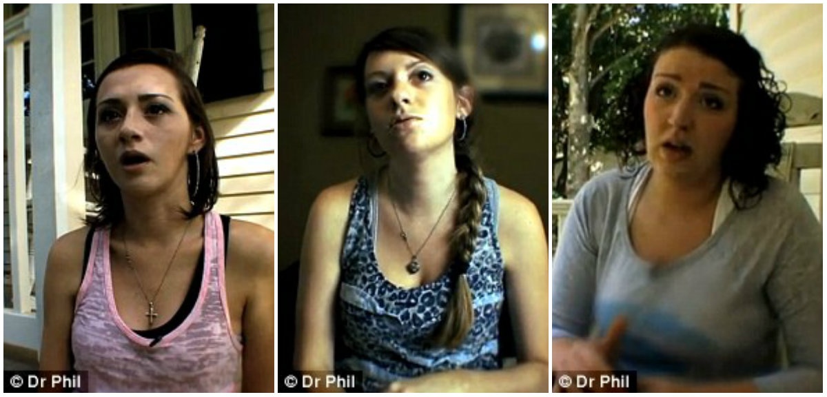 Valeen, 27 tuổi, là cô gái nổi tiếng nhất trường với mong muốn vào đại học (ảnh trái). Amanda, 25 tuổi, mong muốn trở thành nha sĩ. Và em út Tiffany, 22 tuổi là một vận động viên tiềm năng (ảnh phải). Tuy nhiên, ước mơ của họ trở nên dang dở khi cả 3 chị em đều dính vào ma túy. 