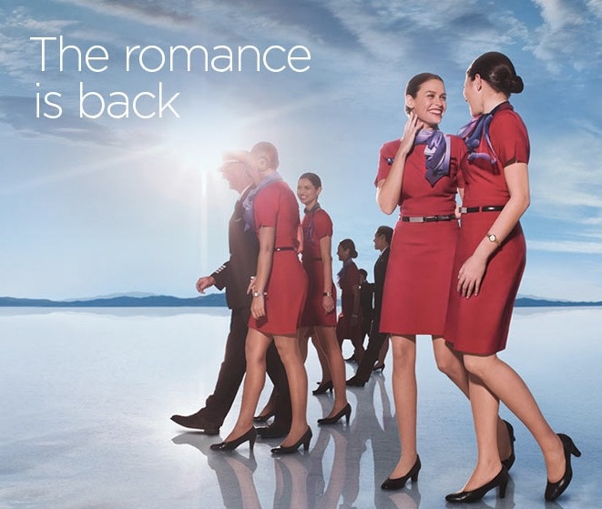 Một ảnh quảng cáo năm 2014 của hãng Virgin Australia. Ảnh: Mashable