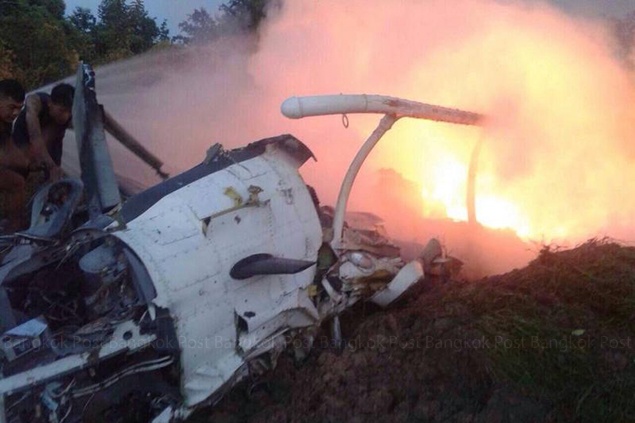 Roi may bay quan su tai Thai Lan hinh anh