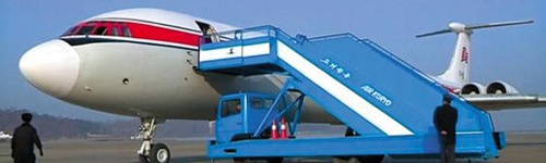 Máy bay chờ ông Choe Ryong Hae tại sân bay Sunan trước khi bay sang Nga. Ảnh: Chosun Ilbo