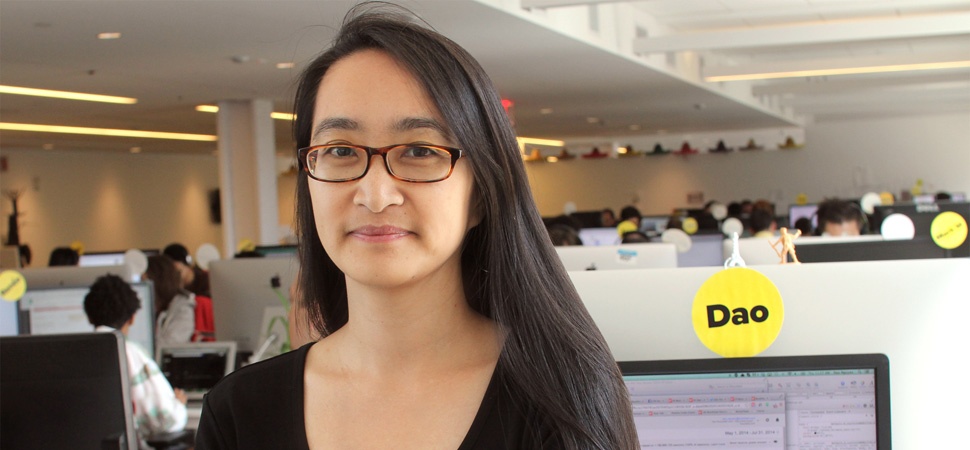 Dao Nguyen tại trụ sở Buzzfeed. Ảnh: INC