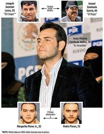 Jesus Vicente Zambada Niebla, con trai của cựu thủ lĩnh Sinaloa cartel,  Ismael Zambada García, bị bắt năm 2009