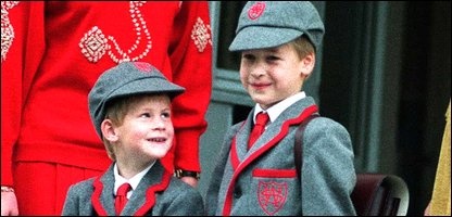 Hoàng tử William và hoàng tử Harry đều từng học tại trường nội trú Ludgrove. Ảnh: BBC