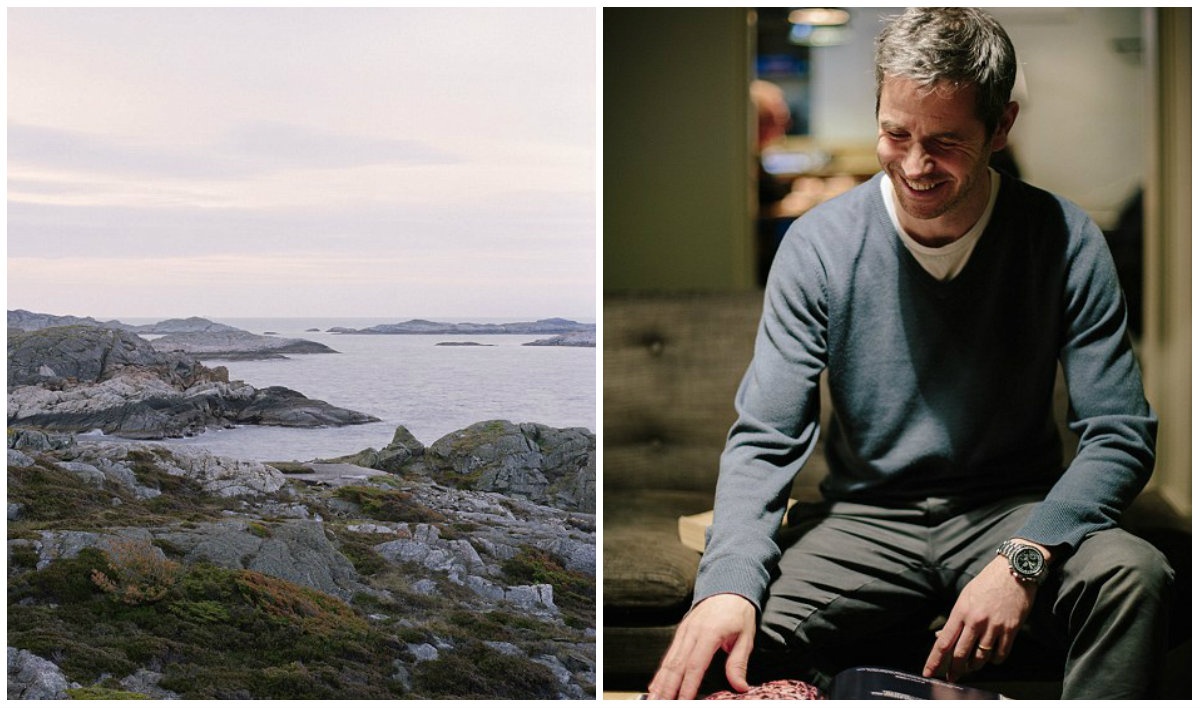 Flekkeroya, Na Uy (ảnh trái), nơi lính Đức xây dựng một pháo đài lớn trên biển nhằm ngăn chặn quân Đồng minh đổ bộ từ Skagerrak – eo biển giữa bờ biển nam của Na Uy và bán đảo Jutland của Đan Mạch. Tác giả của những bức ảnh: ông Wilson (ảnh phải). 