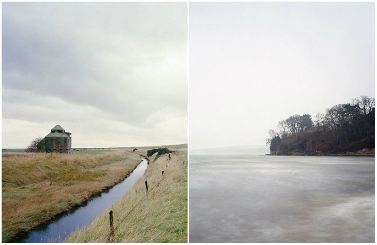 Bán đảo Dengie (ảnh trái) thuộc hạt Essex được bảo vệ suốt những năm Thế chiến II. Đây là địa điểm chiến lược, kết nối thủ đô London. Tại vịnh Studland, quân đội Anh phát triển các hệ thống phòng thủ ẩn dưới những lùm cây (ảnh phải). 