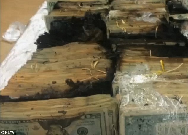 Họ đã gửi khoản tiền không bị cháy đến chi nhánh ngân hàng dự trữ liên bang ở thành phố Dallas.