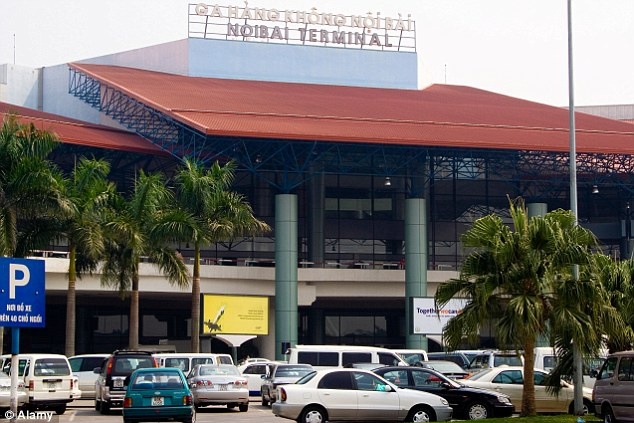 Sân bay quốc tế Nội Bài. Ảnh: Daily Mail