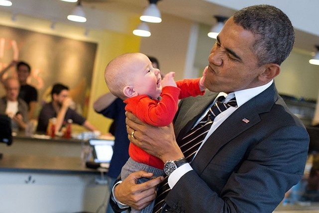 Nhung hinh anh dang nho nam 2014 cua Tong thong Obama hinh anh