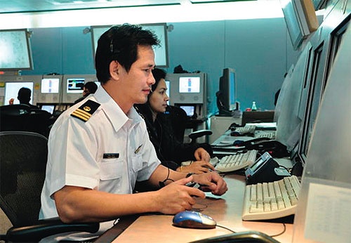 Anh Tanheng trong giờ làm việc. Một trong những 