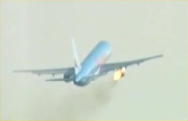 Tháng 4/2007, một chiếc Boeing 757 của hãng Thomsonfly khi bay từ sân bay Manchester đến sân bay Lanzarote (Tây Ban Nha) bị hư động cơ bên phải do ít nhất một con chim bay vào. Động cơ bốc cháy và tỏa khói nghi ngút. Máy bay phải quay trở về Manchester để hạ cánh khẩn cấp. Hơn 200 hành khách trên phi cơ trải qua một khoảnh khắc đứng tim, nhưng may mắn là máy bay hạ cánh an toàn. Một người ở sân bay đã quay lại toàn cảnh sự cố. Ảnh: Flight Global