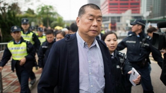 Tỷ phú truyền thông Jimmy Lai đã từ chức chủ tịch HĐQT Next Media cuối năm 2014. Ảnh: AFP