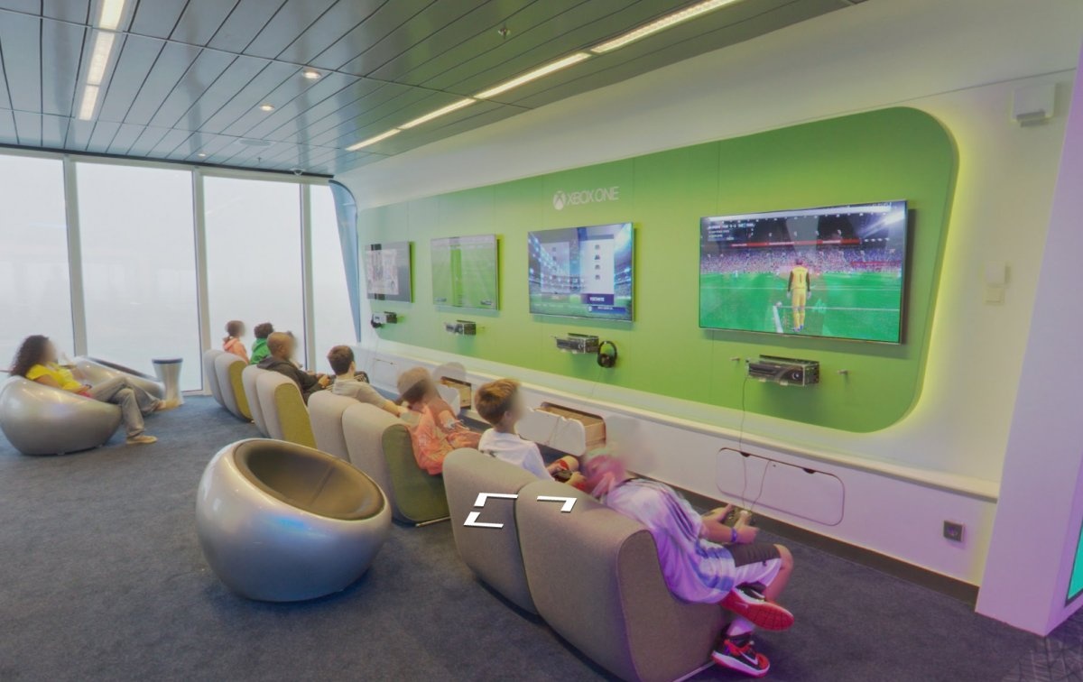 Phòng trò chơi dành cho các hành khách nhí.