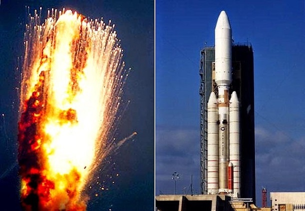 Ngày 12/8/1998, loạt tên lửa Titan IV-A của tập đoàn Lockheed-Martin mang theo vệ tinh SIGINT đắt tiền đã phát nổ trong chuyến bay vào vũ trụ. Khi bay về phía trước, một trong những tên lửa đẩy rắn đã tự rời ra và nổ tung trong không gian.
