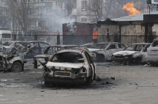 Ukraine to ly khai na rocket 'giet 27 nguoi' o Mariupol hinh anh