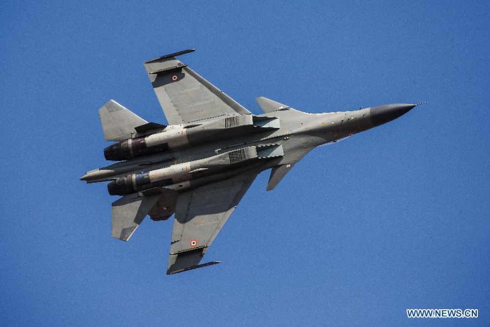 Cận cảnh chiến đấu cơ Su-30 MK của Không quân Ấn Độ. 