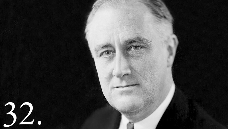 8. Franklin Delano Roosevelt (tổng thống thứ 32, nhiệm kỳ 1933 - 1945) Sự giàu có của tổng thống Roosevelt chủ yếu do thừa kế từ gia đình và qua hôn nhân. Ông ở hữu một khu đất rộng hơn 3,2 km2 ở Springwood và nhiều bất động sản rải rác ở các tiểu bang Georgia, Maine và New York. Năm 1919, mẹ của Roosevelt phải hỗ trợ ông vượt qua giai đoạn khó khăn tài chính. Trước khi trở thành tổng thống Mỹ, ông từng là trợ lý bộ trưởng hải quân.