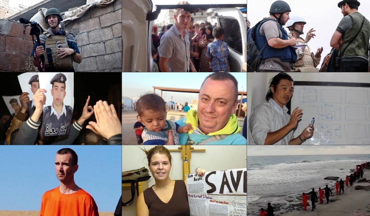 Những con tin người nước ngoài đã bị IS hành quyết dã man. Ảnh: Washington Post