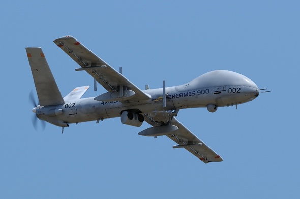 UAV Hermes 900 của Israel. Ảnh: UAV Global