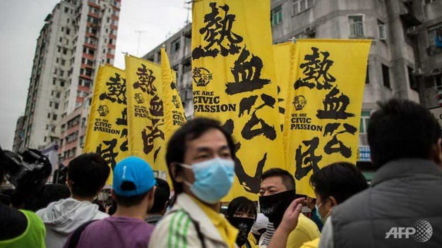 Canh sat Hong Kong bat giu 33 nguoi bieu tinh hinh anh