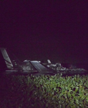 Hiện trường của vụ tai nạn. Ảnh: AFP